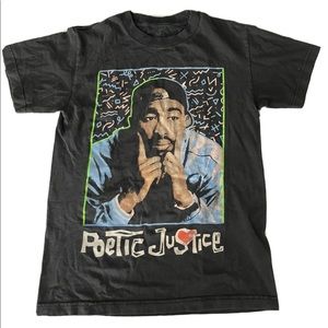90’s Tupac Poetic Justice Black T Shirt